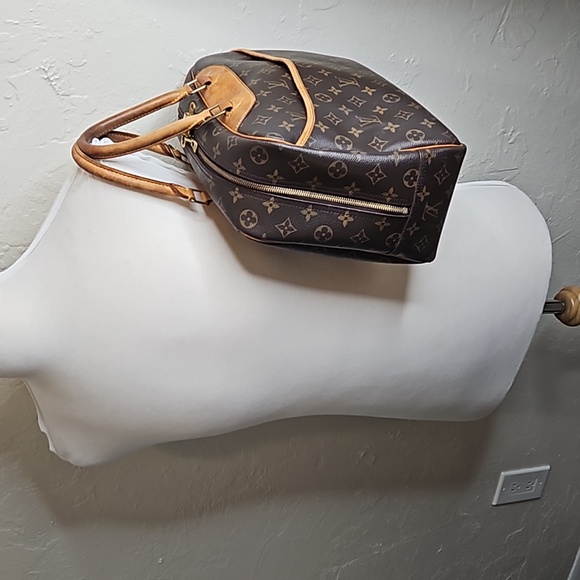 Authentic Louis Vuitton LV Deauville Monogram Handbag Tote Dust bag Lock & Key - Picture 12 of 17